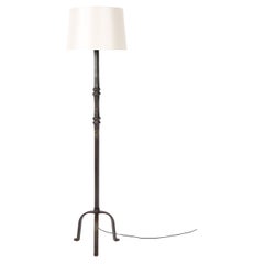 Lampadaire brutaliste en fer forgé des années 1950