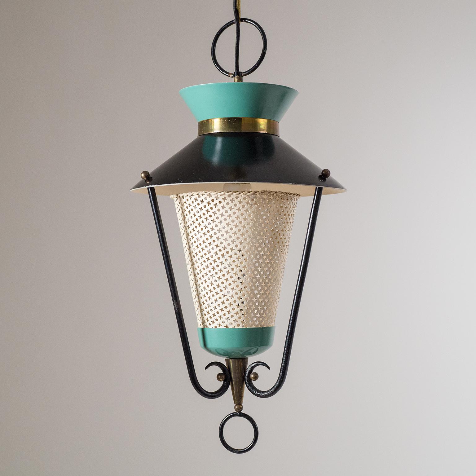 Mid-Century Modern French 1950s Lantern
