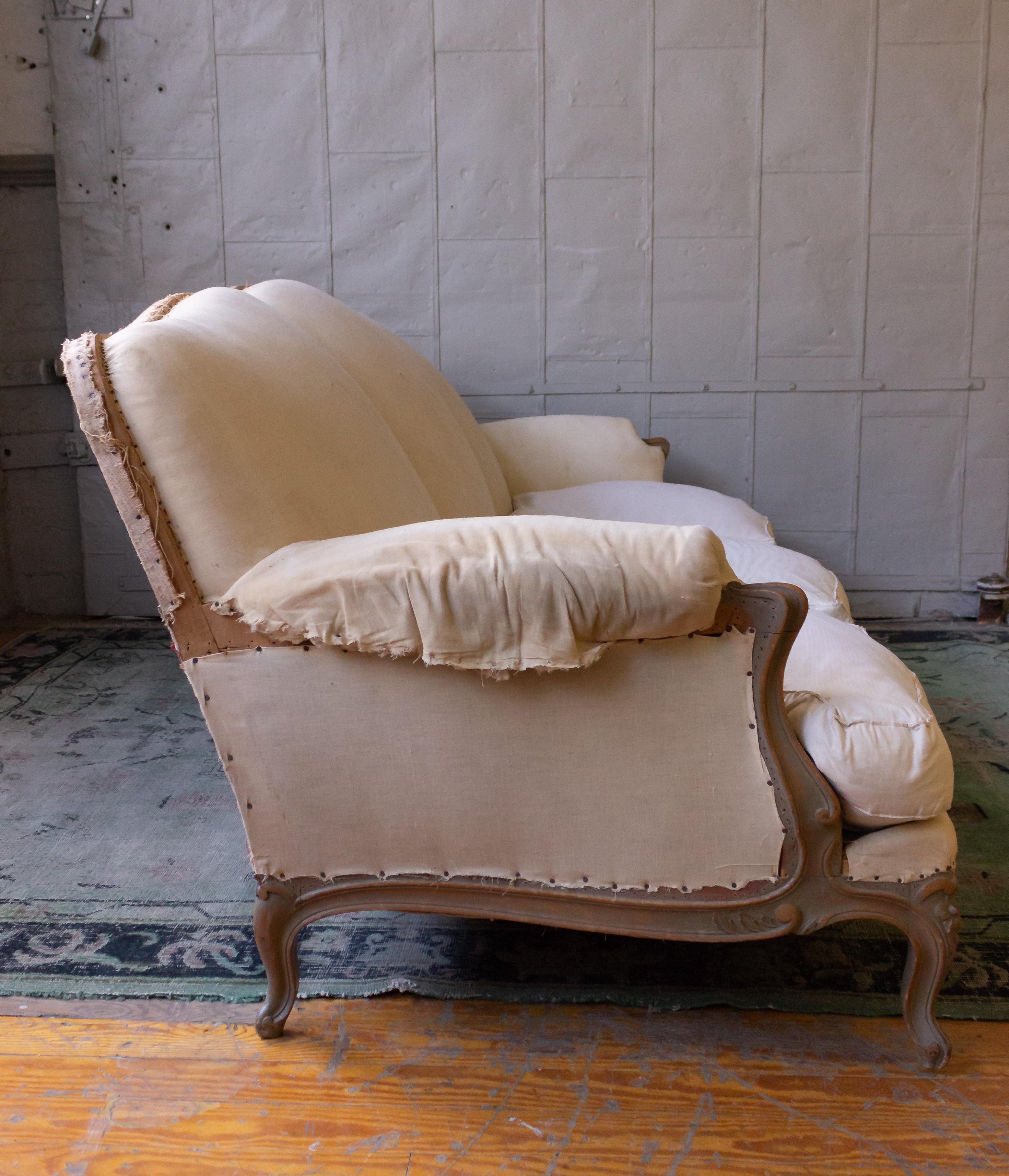 Mid-20th Century Large French 1950s Louis XV Style Sofa