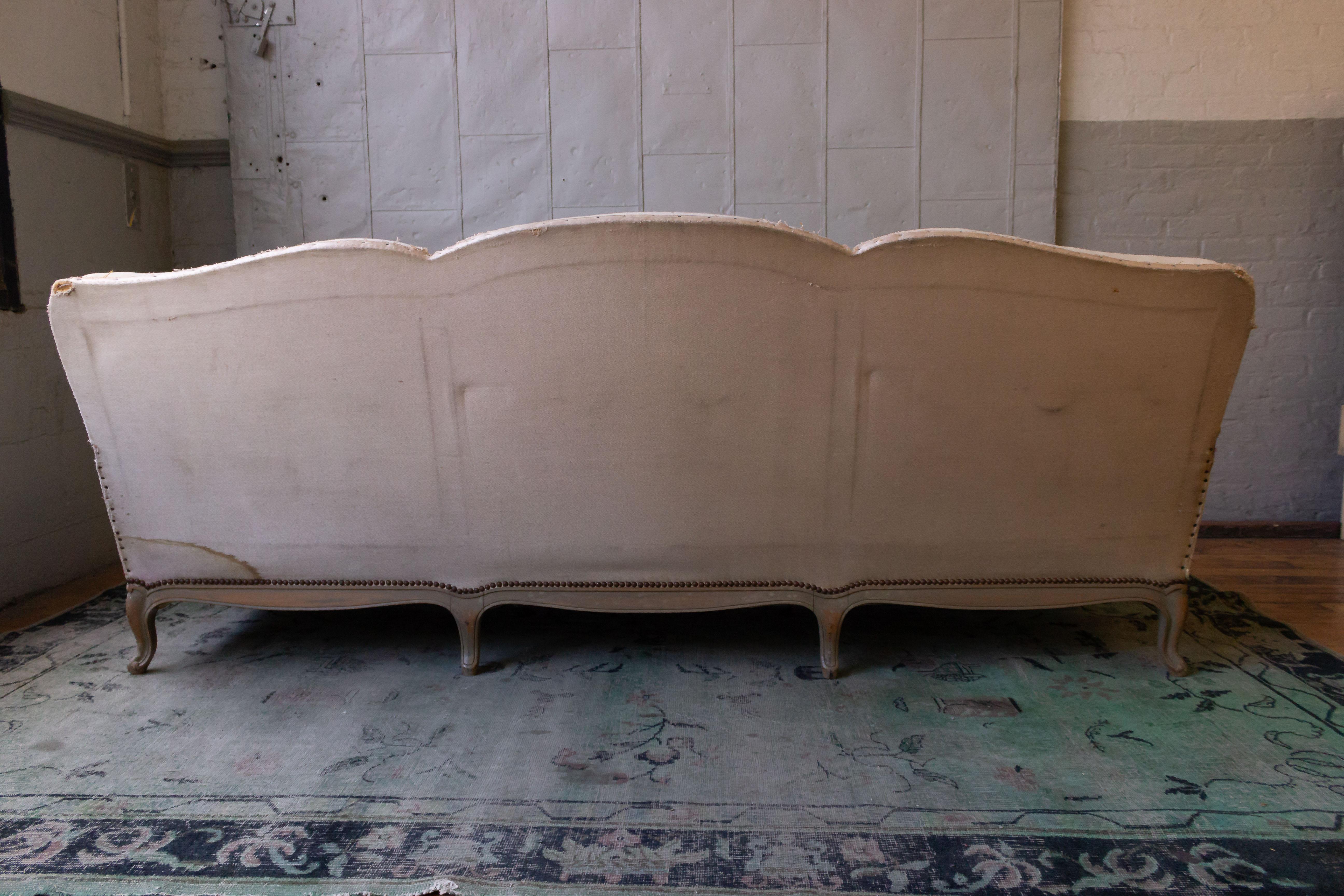 Large French 1950s Louis XV Style Sofa 1