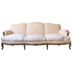 Large French 1950s Louis XV Style Sofa