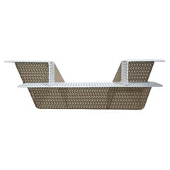 French 1950’s pierced metal shelf