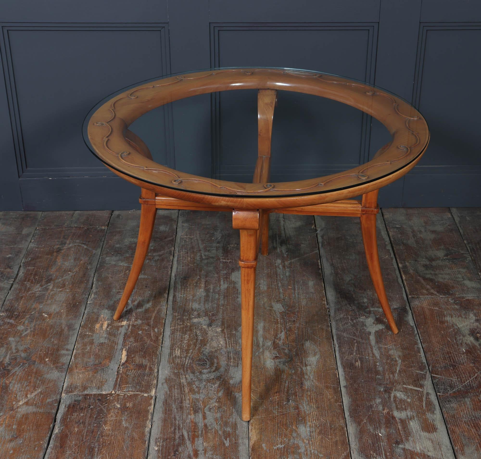 French 1950s Sculptural Centre Table in the Manner of René Prou en venta 3