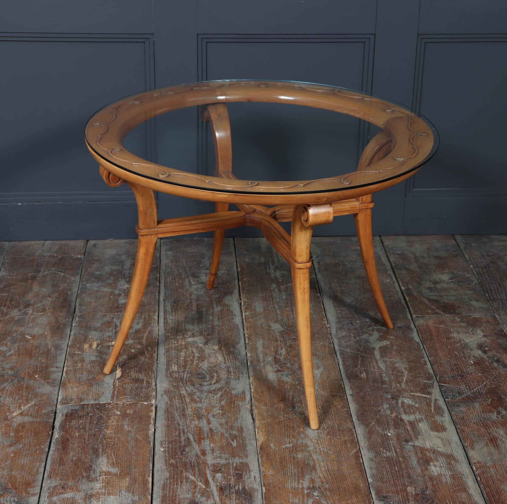 French 1950s Sculptural Centre Table in the Manner of René Prou en venta 7