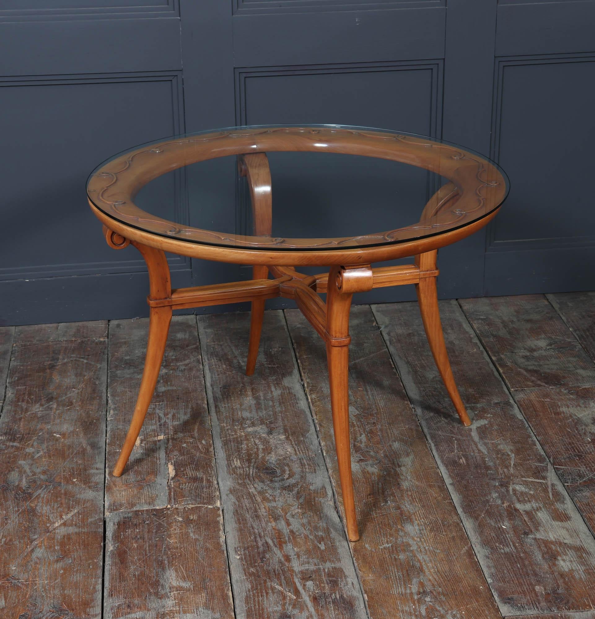 French 1950s Sculptural Centre Table in the Manner of René Prou Francés en venta
