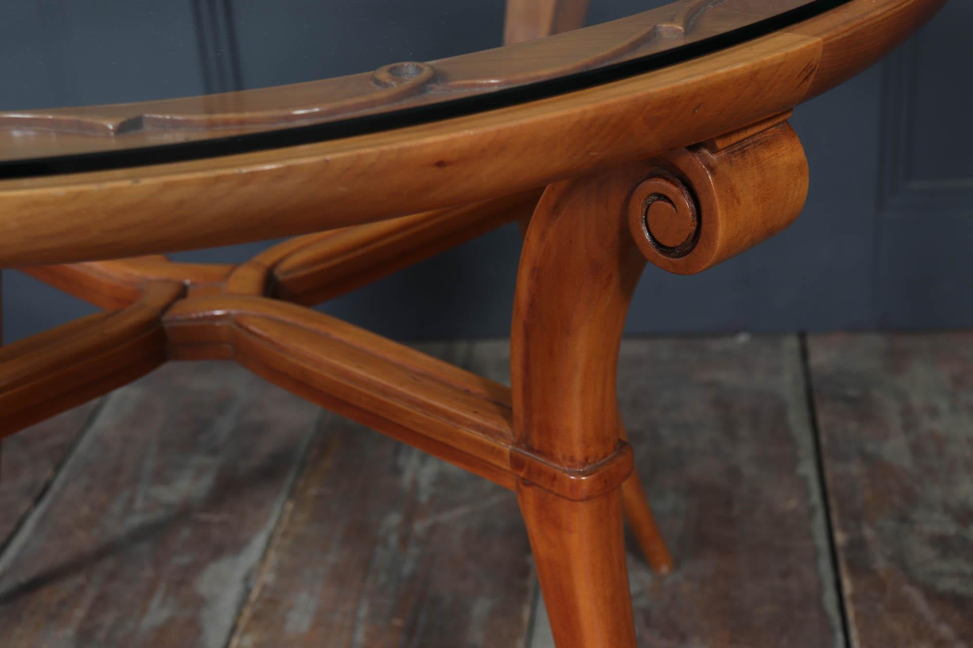 French 1950s Sculptural Centre Table in the Manner of René Prou en venta 1