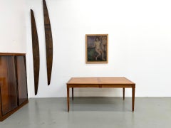 French 1950s Solid Oak Dining Table – High Quality Craftsmanship