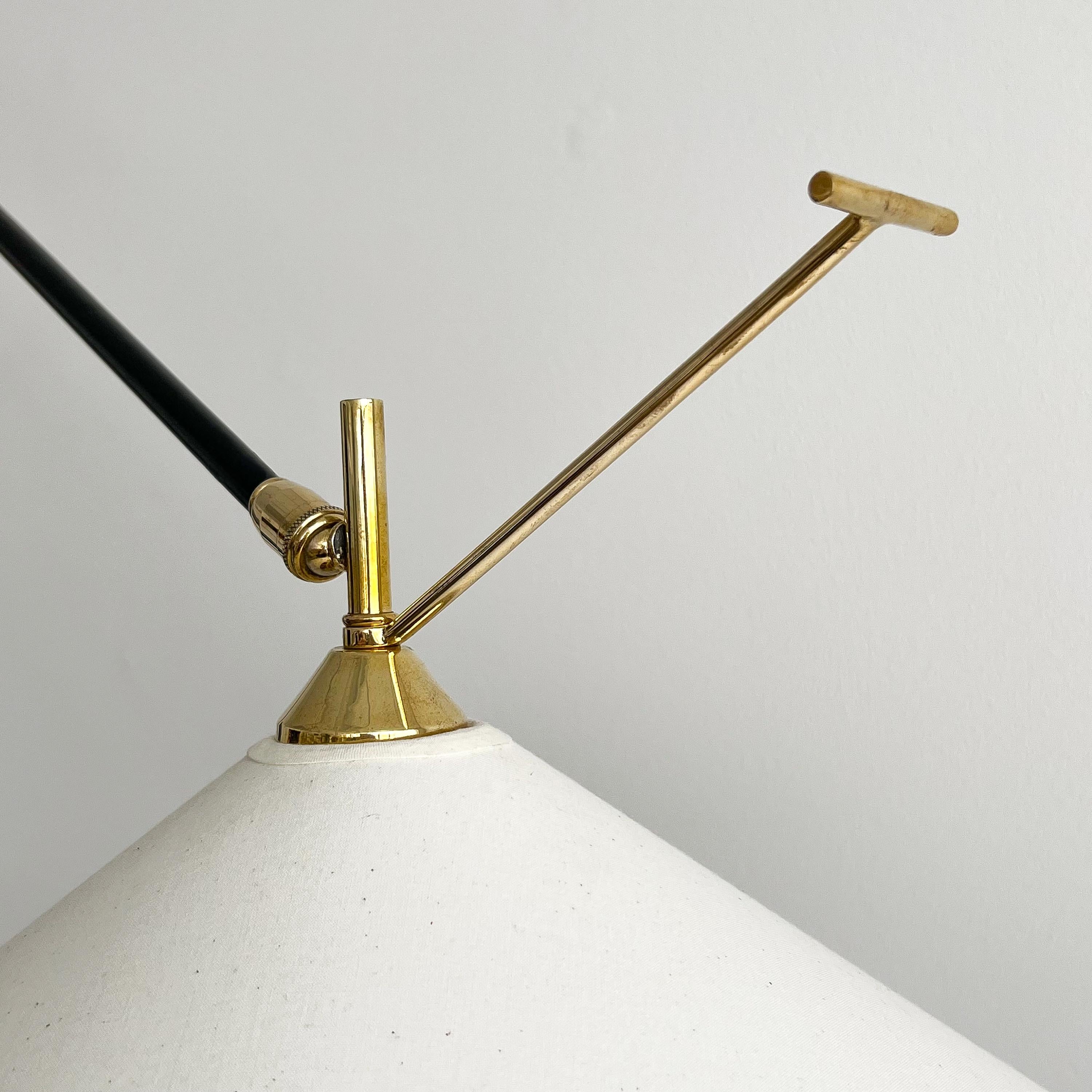 French 1950s Swing Arm Articulating Wall Sconces by Lunel 9