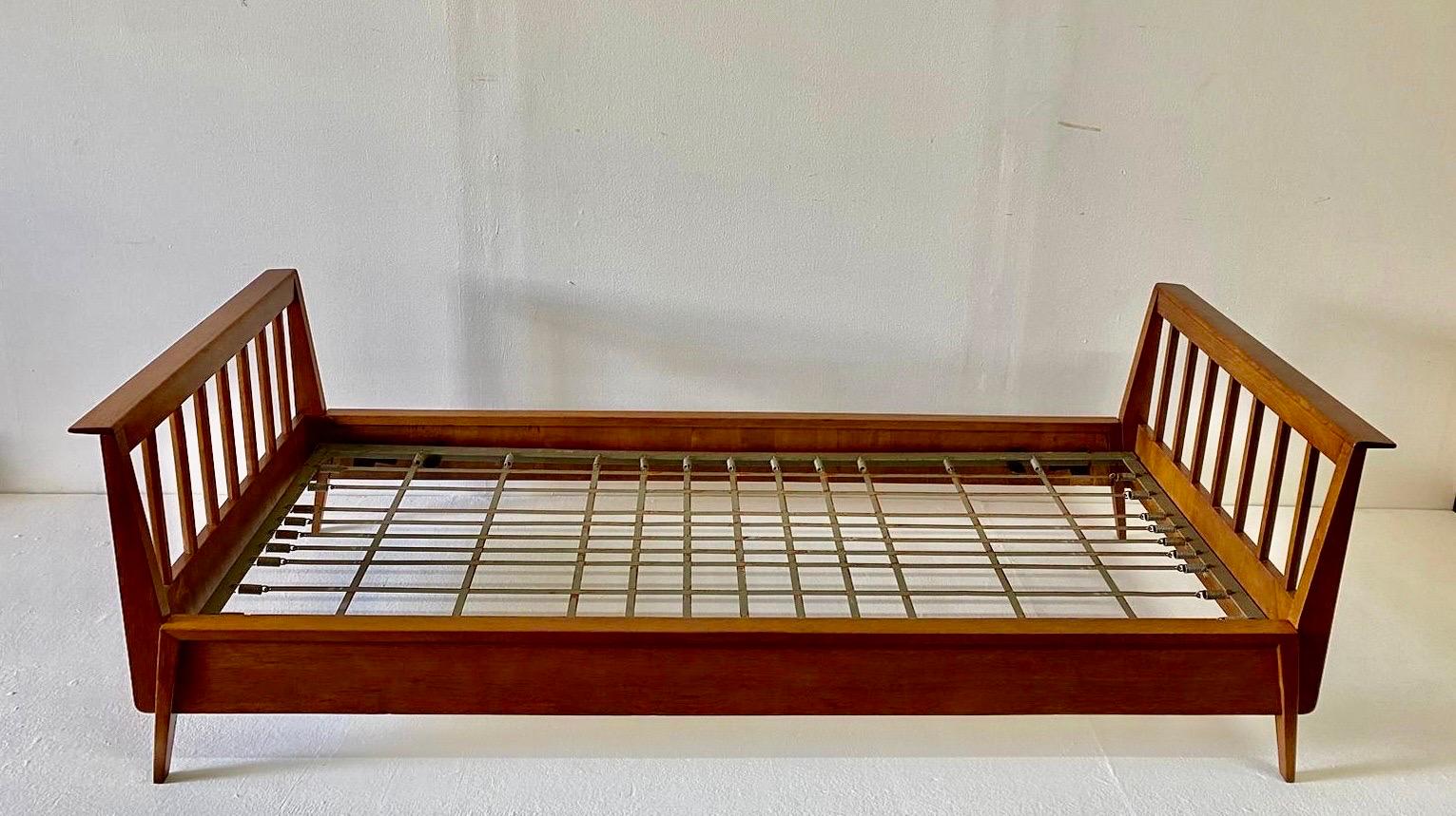 French 1950's Twin Size Daybed by René Gabriel - Two Available For Sale 1