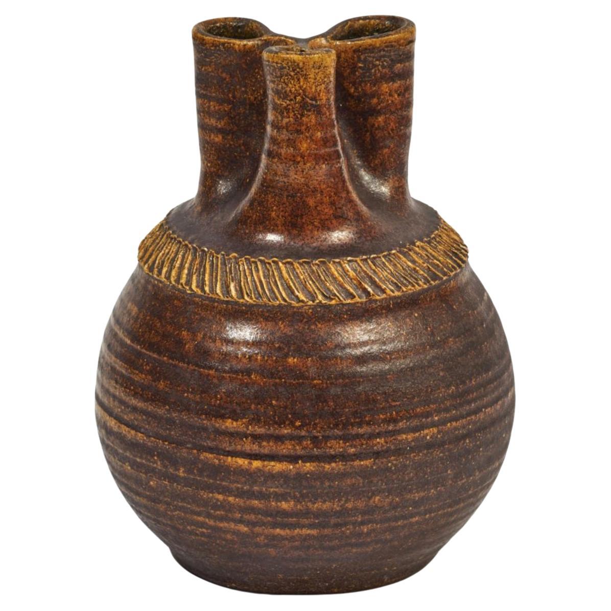 Vaso francese degli anni '50 di Accolay Pottery
