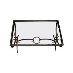 Vintage French 1950's Wrought Iron Coffee Table