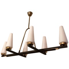 Vintage French 1960 Lunel Chandelier