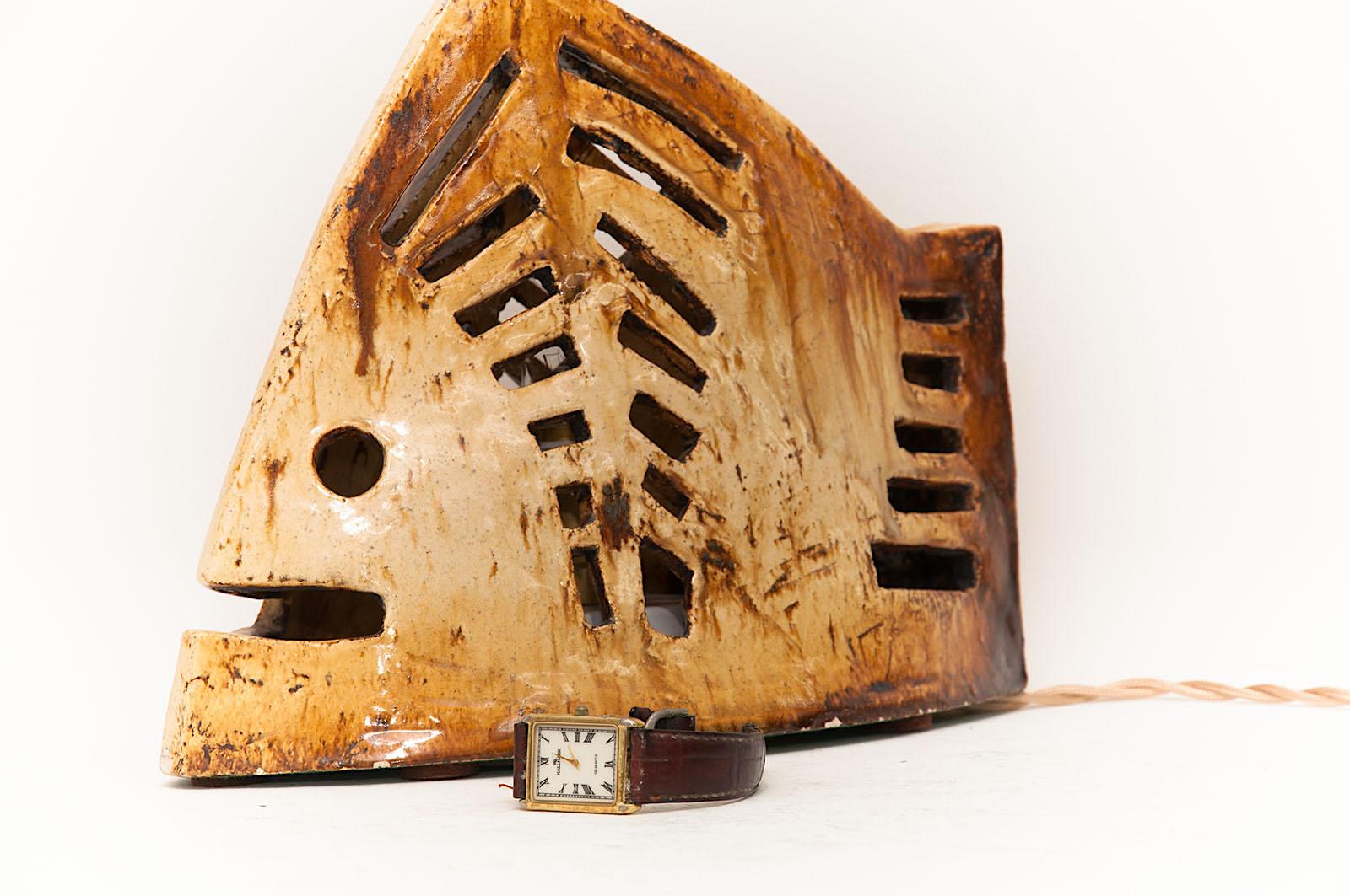 pied de lampe ceramique vallauris