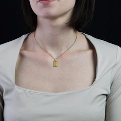 French 1960s 18 Karat Rose Gold Cancer Pendant