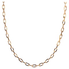 Collier de chaîne en or rose 18 carats pour bagnards des années 1960