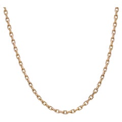 Vintage French 1960s 18 Karat Rose Gold Filed Convict Mesh Chain Necklace