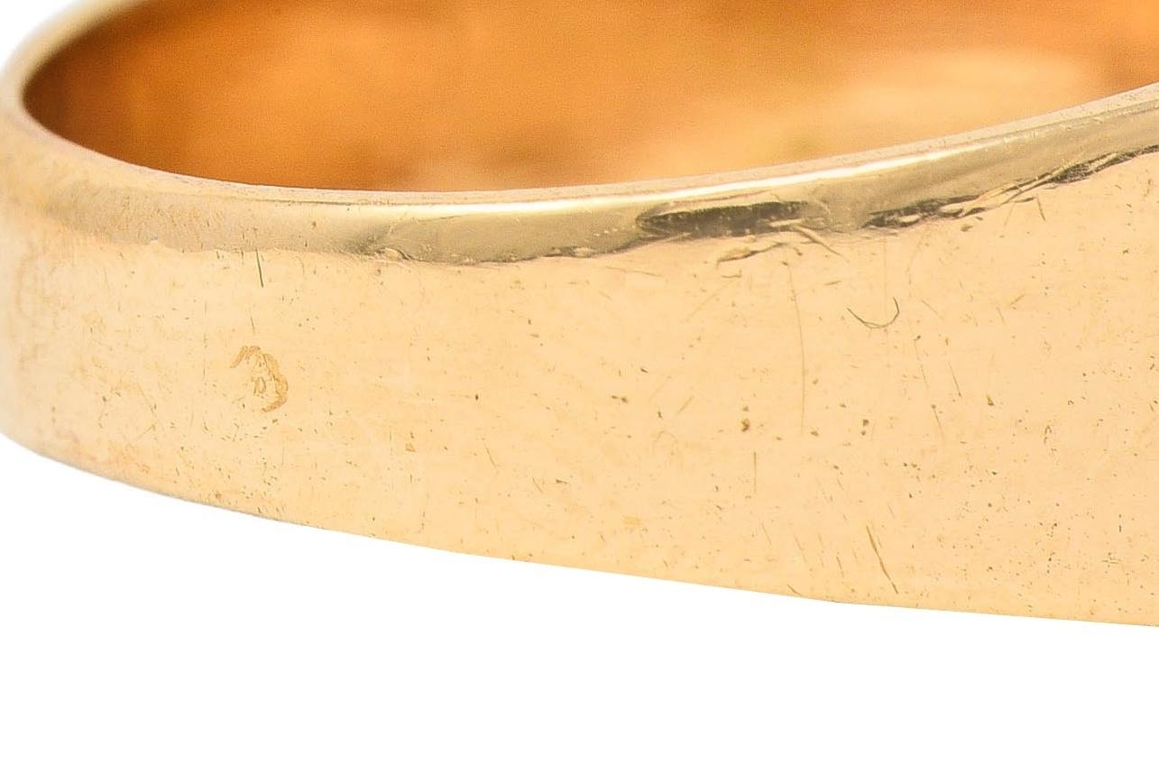 Anello industriale francese degli anni '60 in oro tricolore a 18 carati in vendita 5