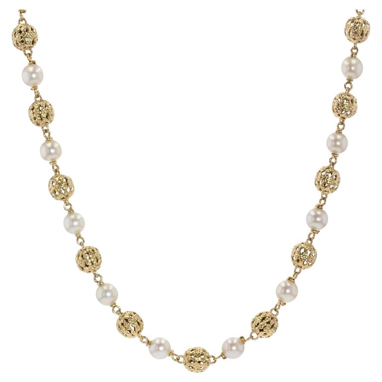 Collier Perles De Culture Avec Fermoir Or Jaune 18 Carats - Occasion Très Bon état