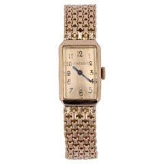 French 1960s 18 Karat Yellow Gold Jaeger Le Coultre Woman Watch