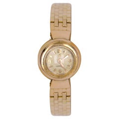 Vintage French, 1960s, 18 Karat Yellow Gold Omega Lady's Watch