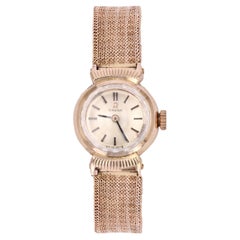 French 1960s 18 Karat Yellow Gold Omega Lady's Watch