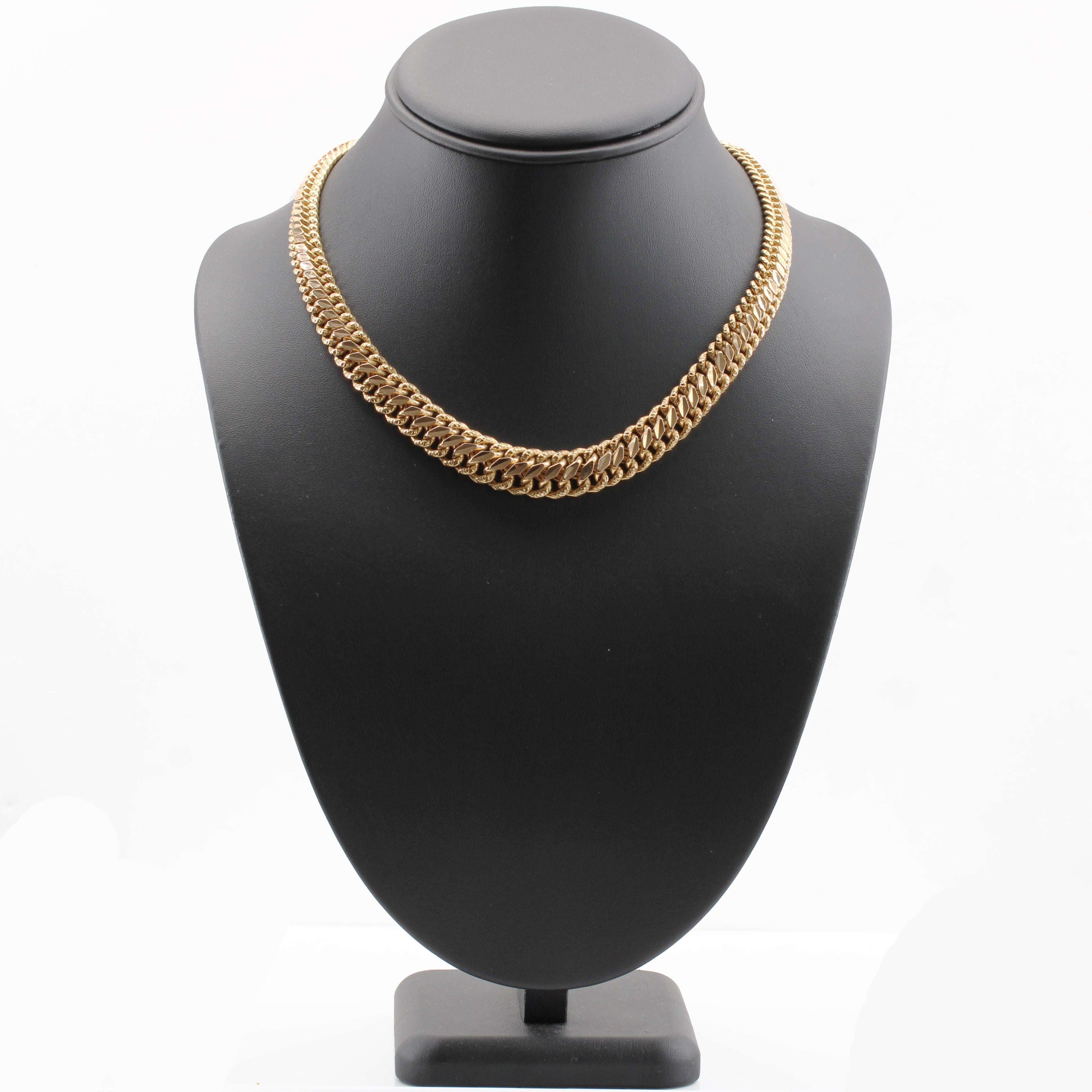 Retro-Krüge-Halskette aus 18 Karat Gelbgold mit Kurbeln, 1960er Jahre 2