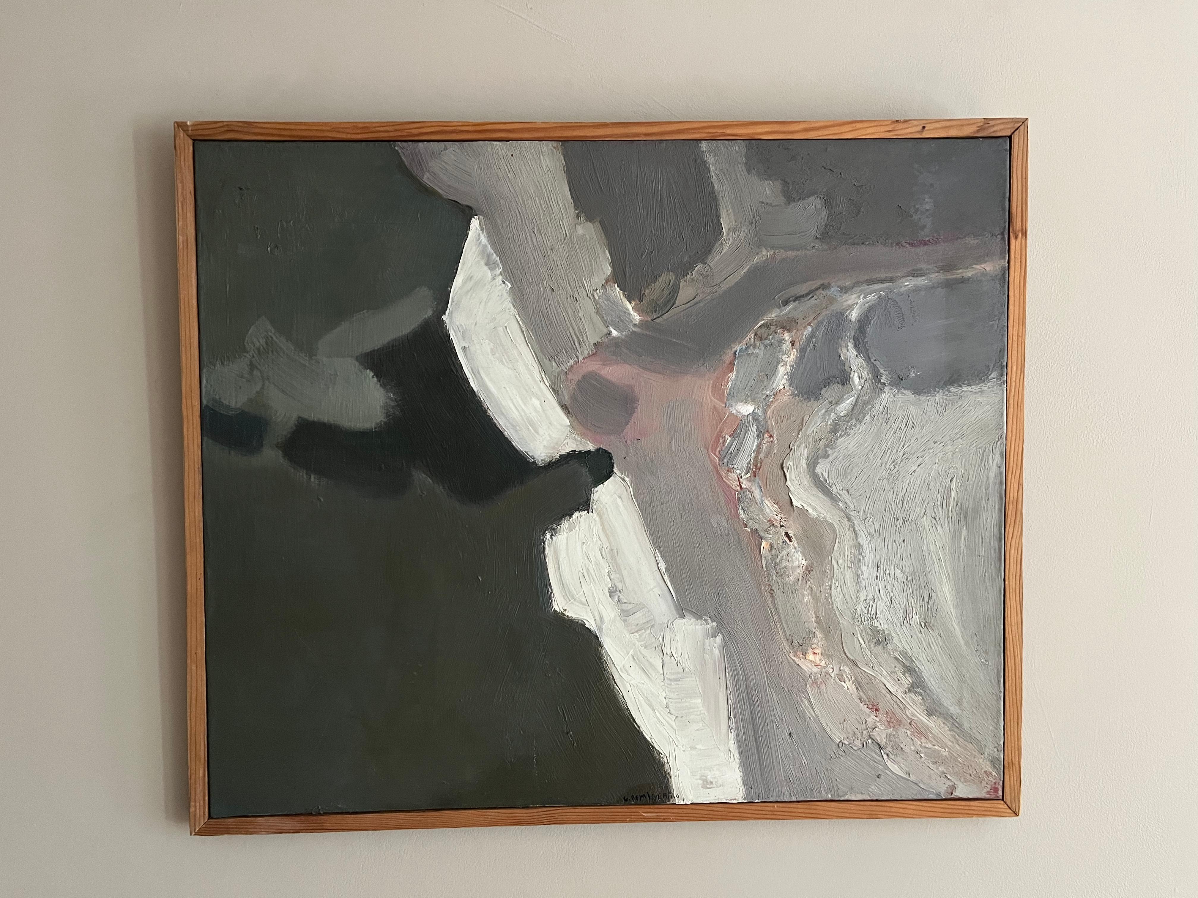 French 1960’s abstract painting In Good Condition For Sale In London, GB