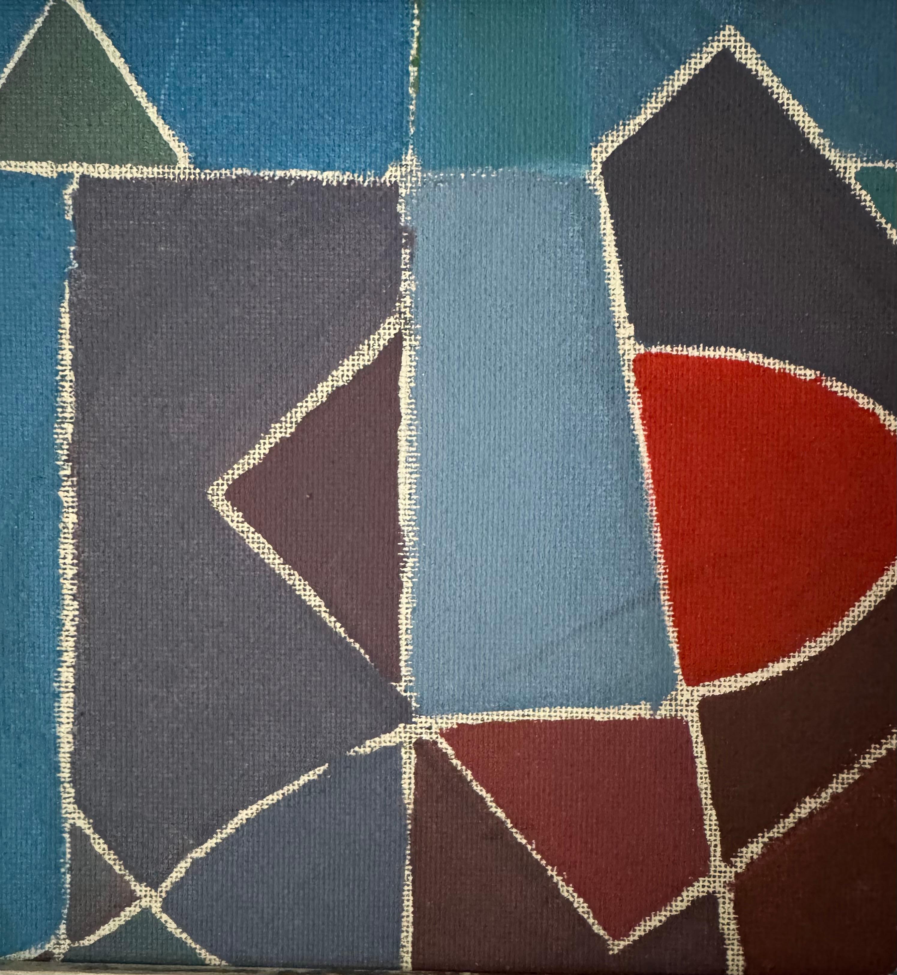 Pintura abstracta francesa de los años 60 en Bueno estado para la venta en London, GB