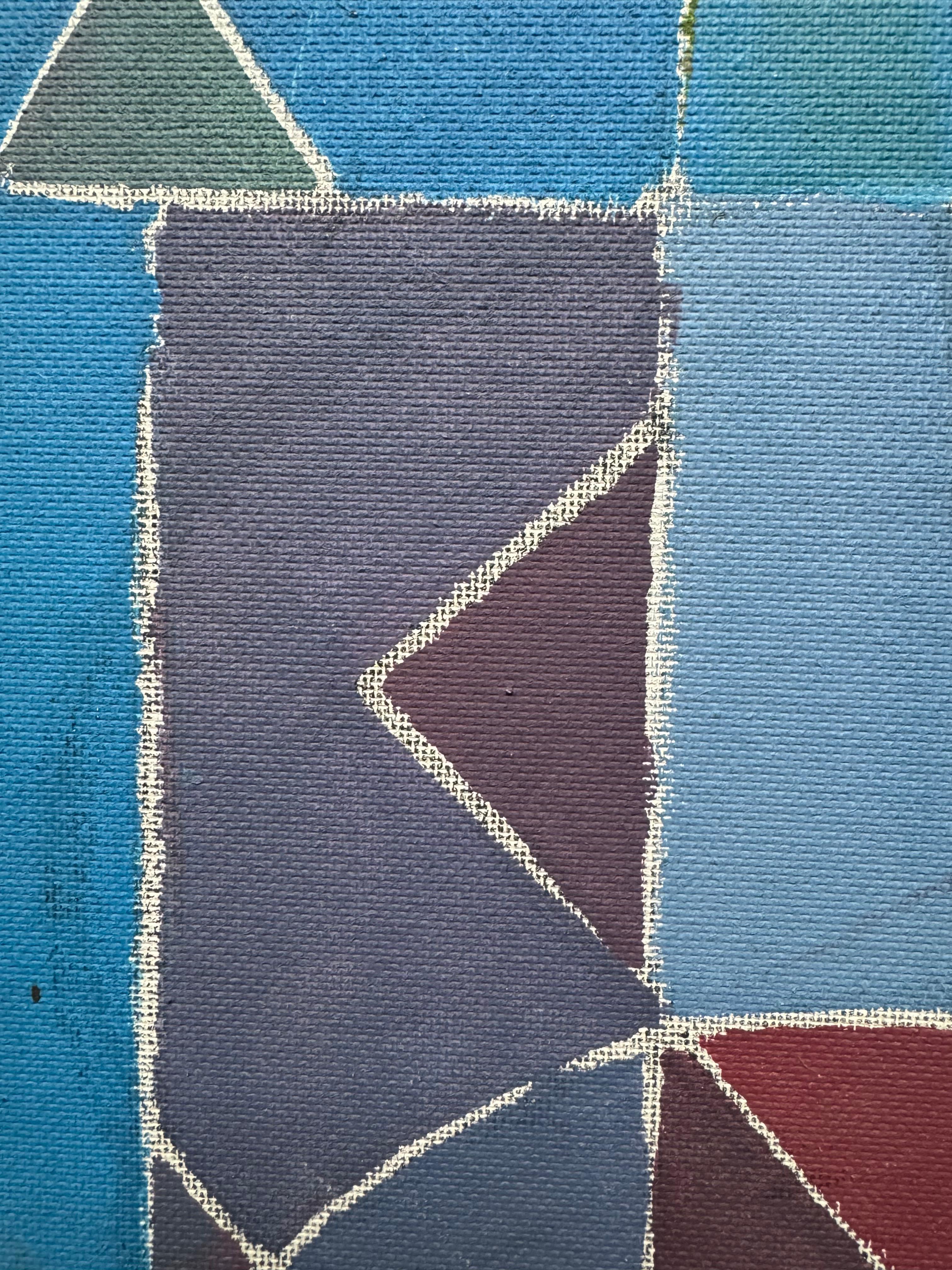 Pintura abstracta francesa de los años 60 siglo XX en venta