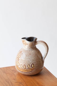 French 1960s Ceramic Bird Pitcher