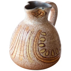 French 1960s Ceramic Bird Pitcher