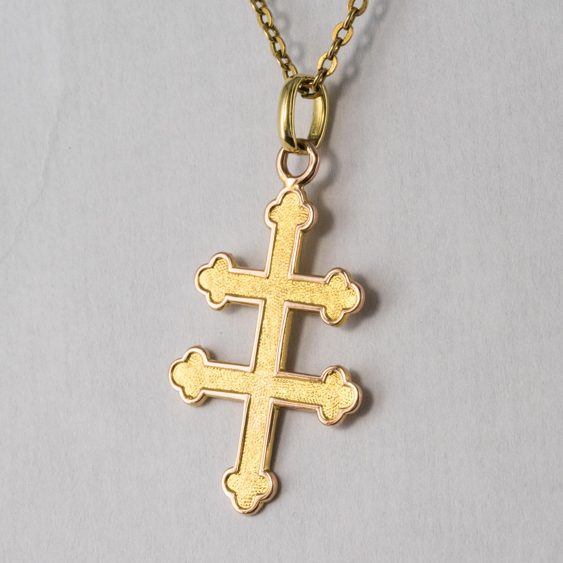 cross of lorraine necklace
