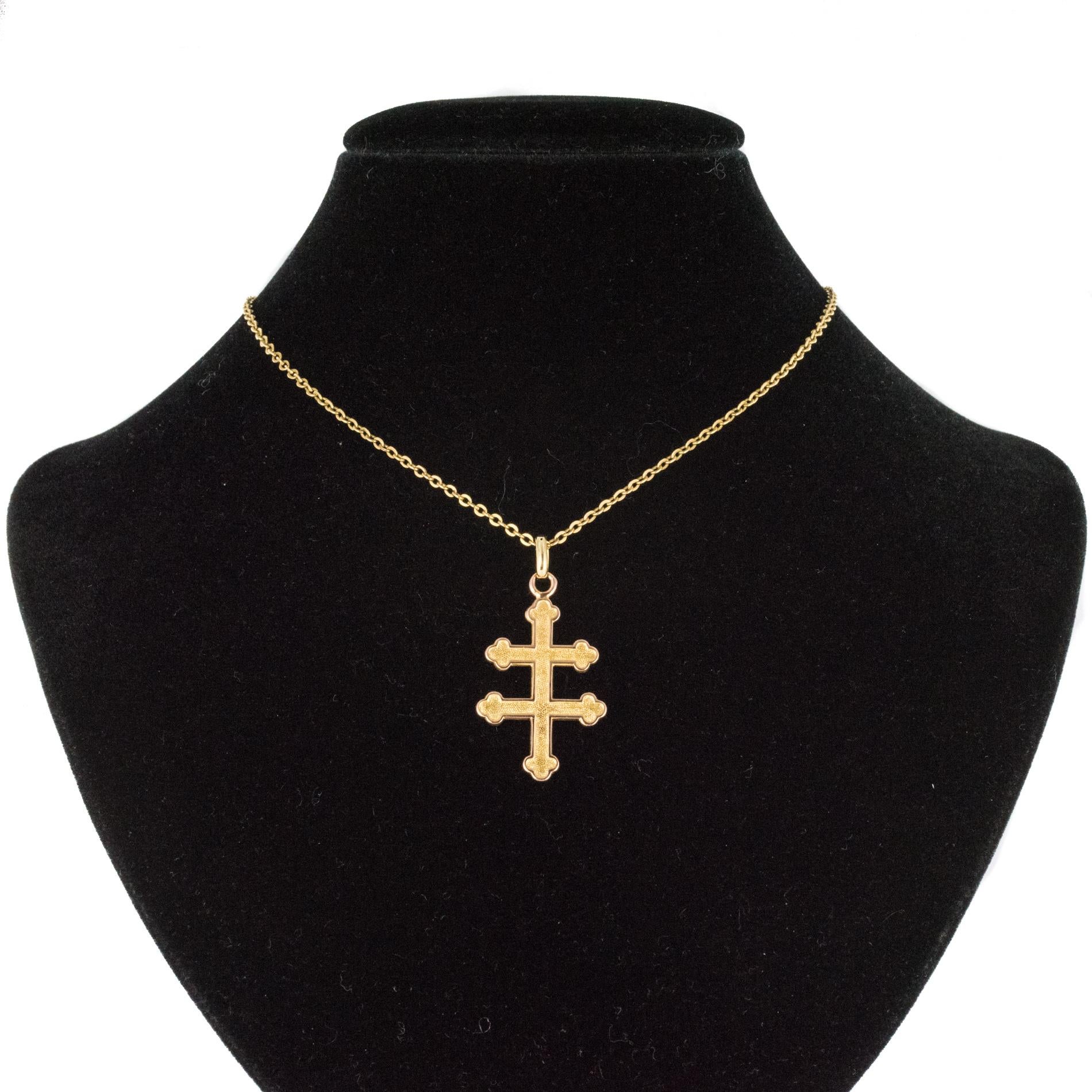 cross of lorraine pendant