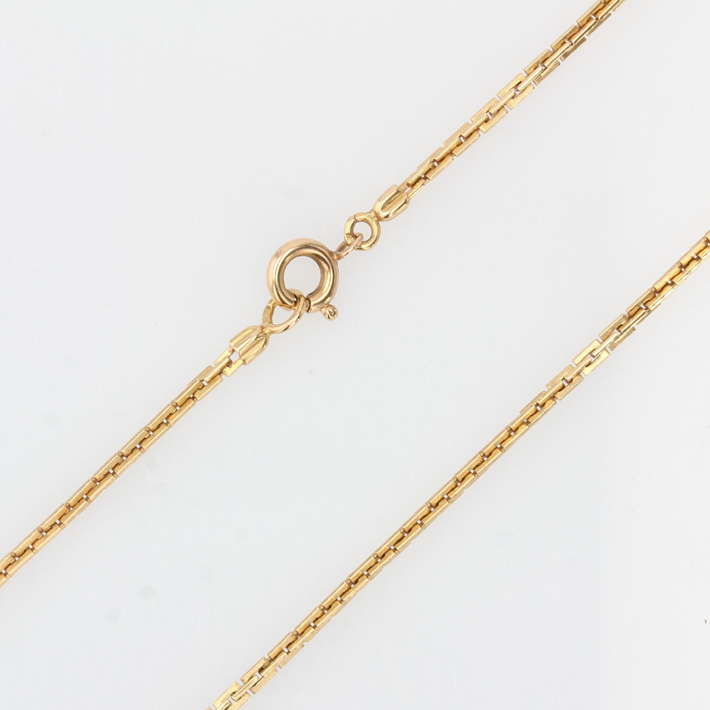 Pendentif français en or jaune 18 carats avec perles de culture et turquoise, années 1960 en vente 6
