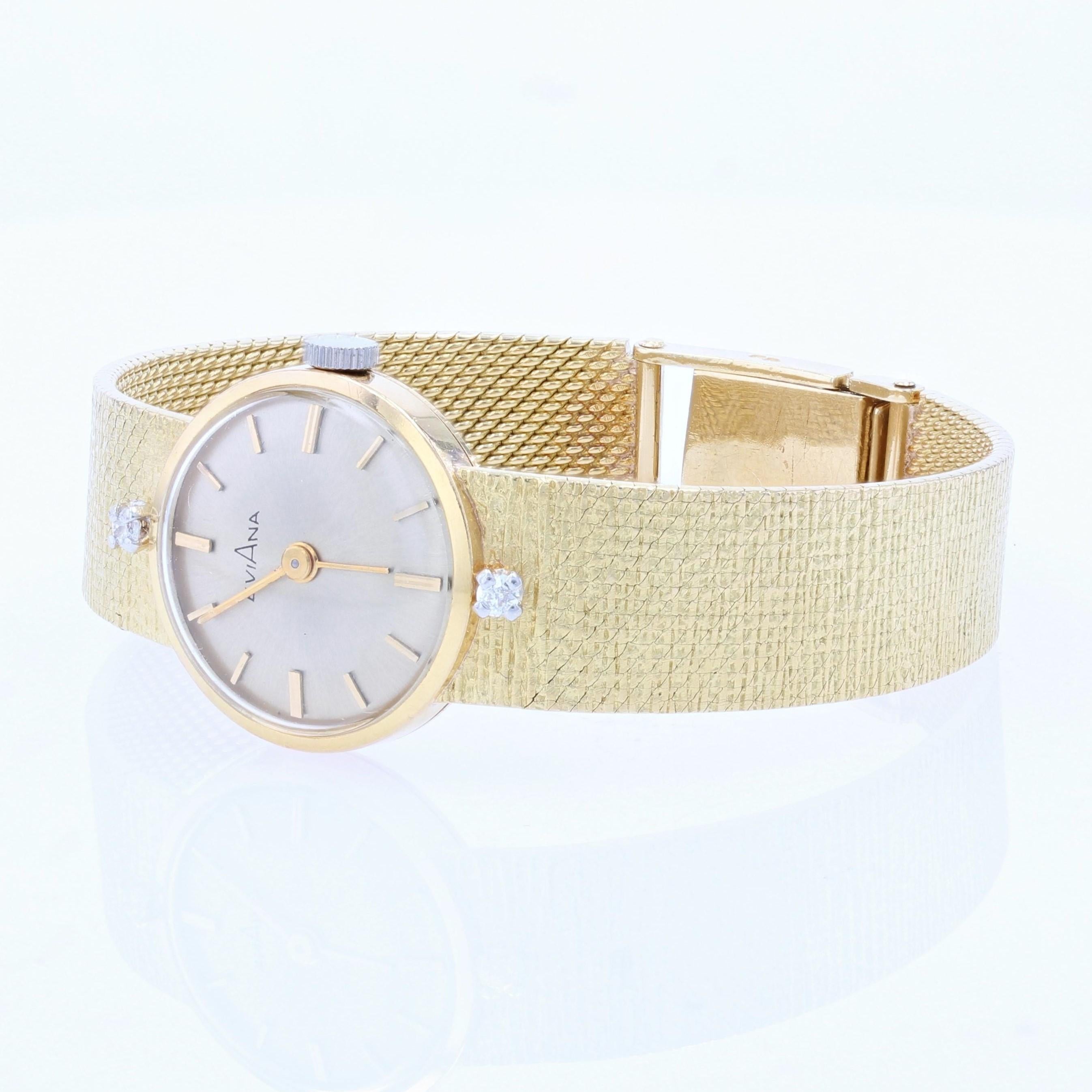 montre femme en or 18 carats