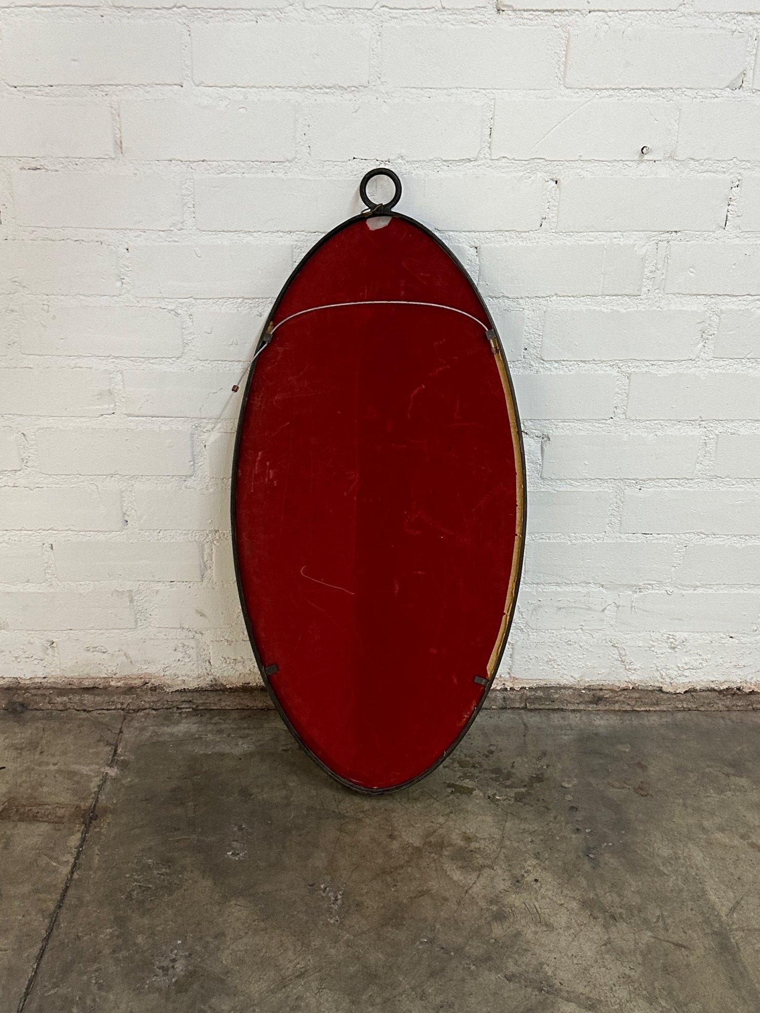 French 1960s Elliptical Mirror For Sale 1