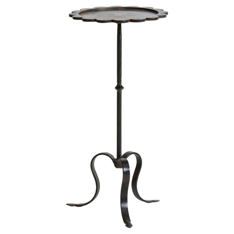 French 1960's Large Flower Shaped Metal Martini Table For Sale at 1stDibs