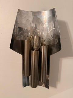 French 1960s Maison Charles Mid Century Wall Light