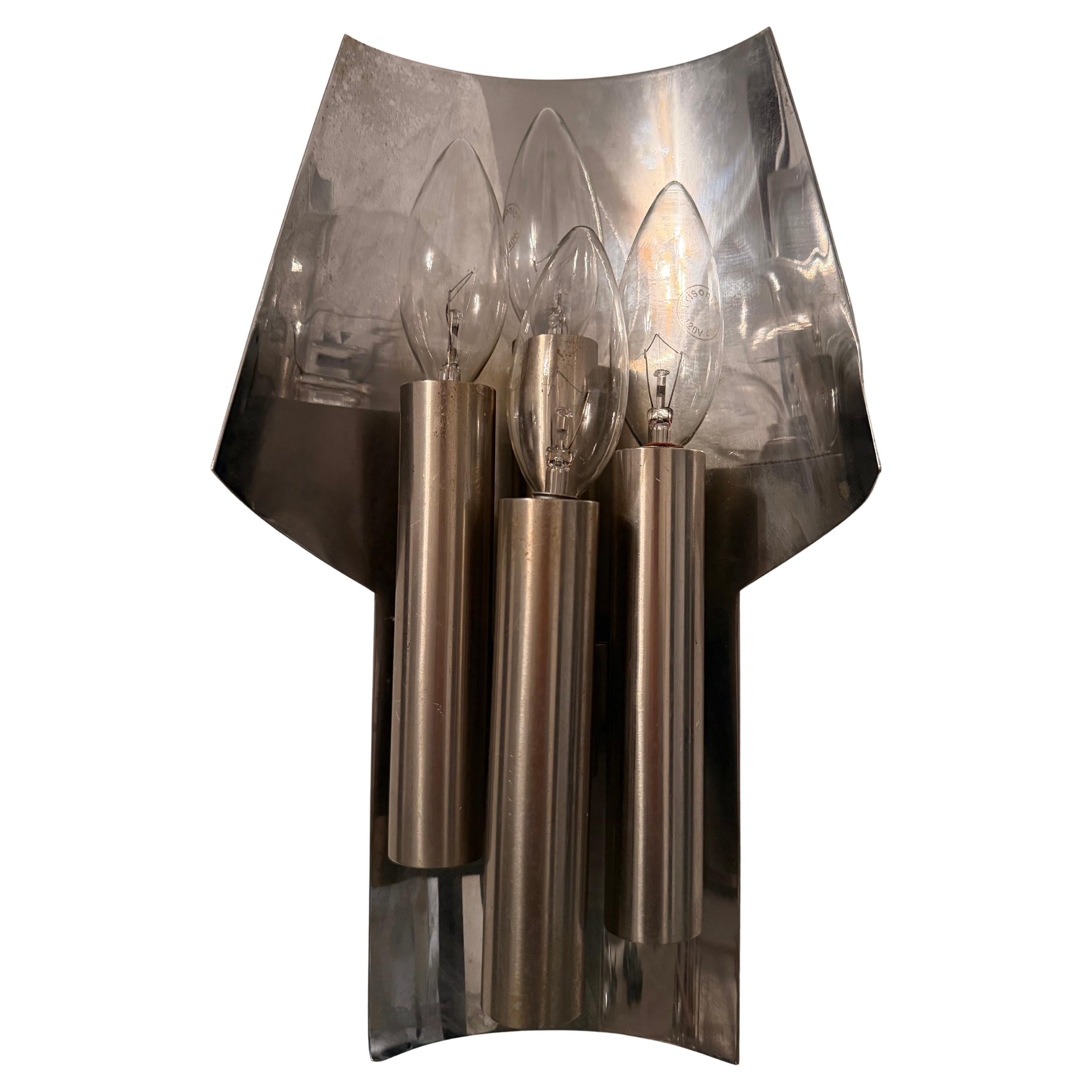 French 1960s Maison Charles Mid Century Wall Light en vente