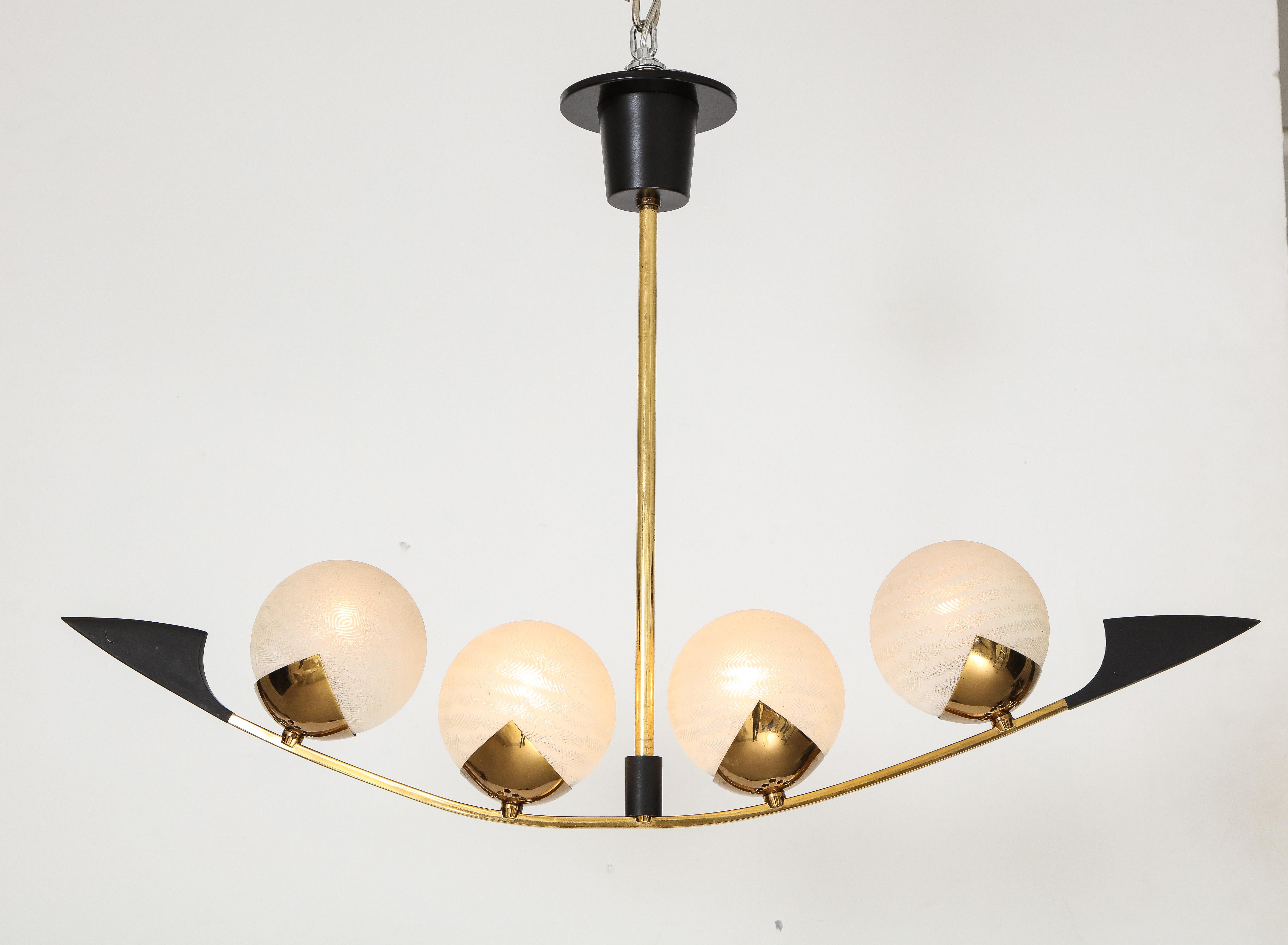 French 1960s Mid Century Lunel Chandelier 7
