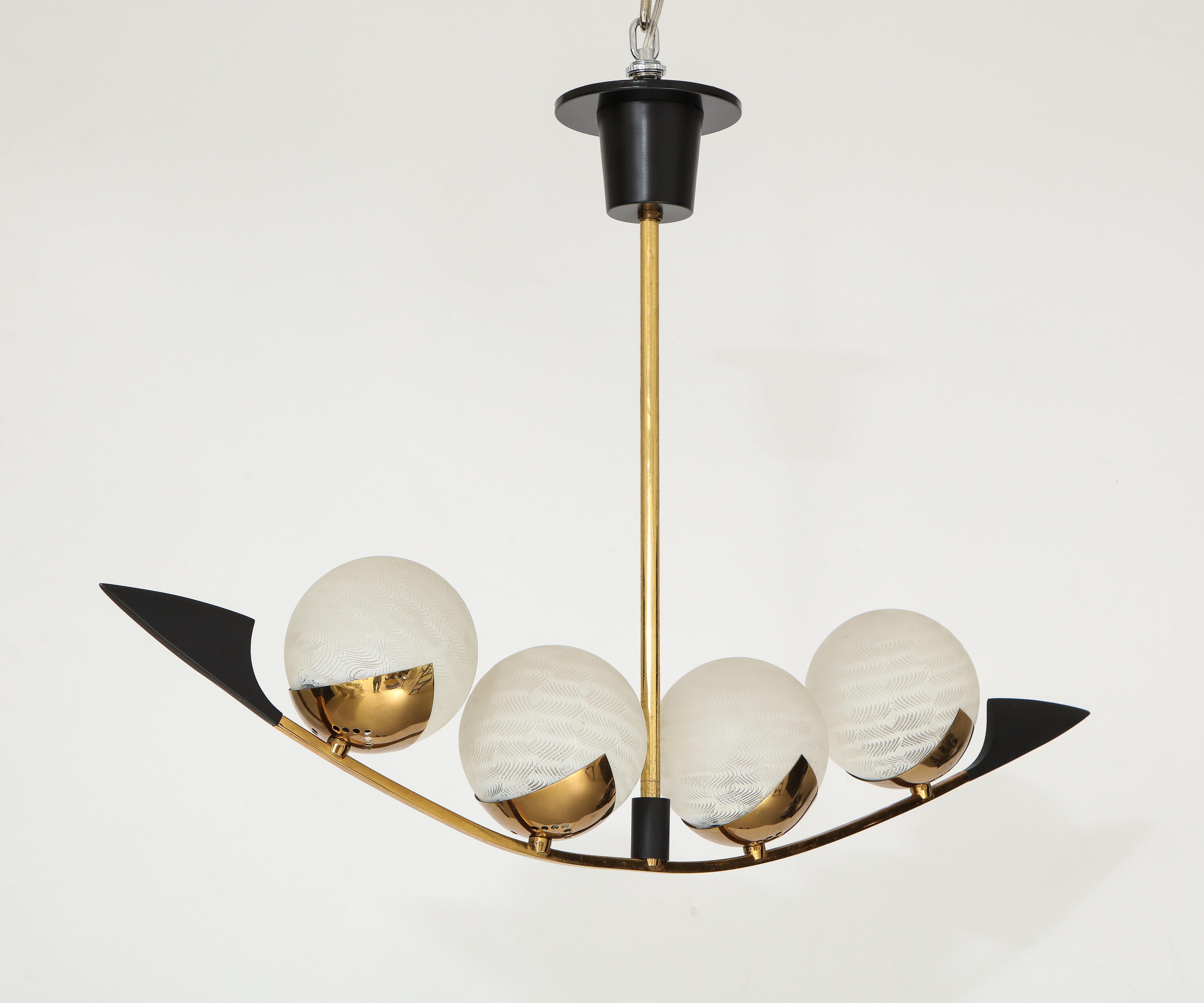 Mid-20th Century French 1960s Mid Century Lunel Chandelier