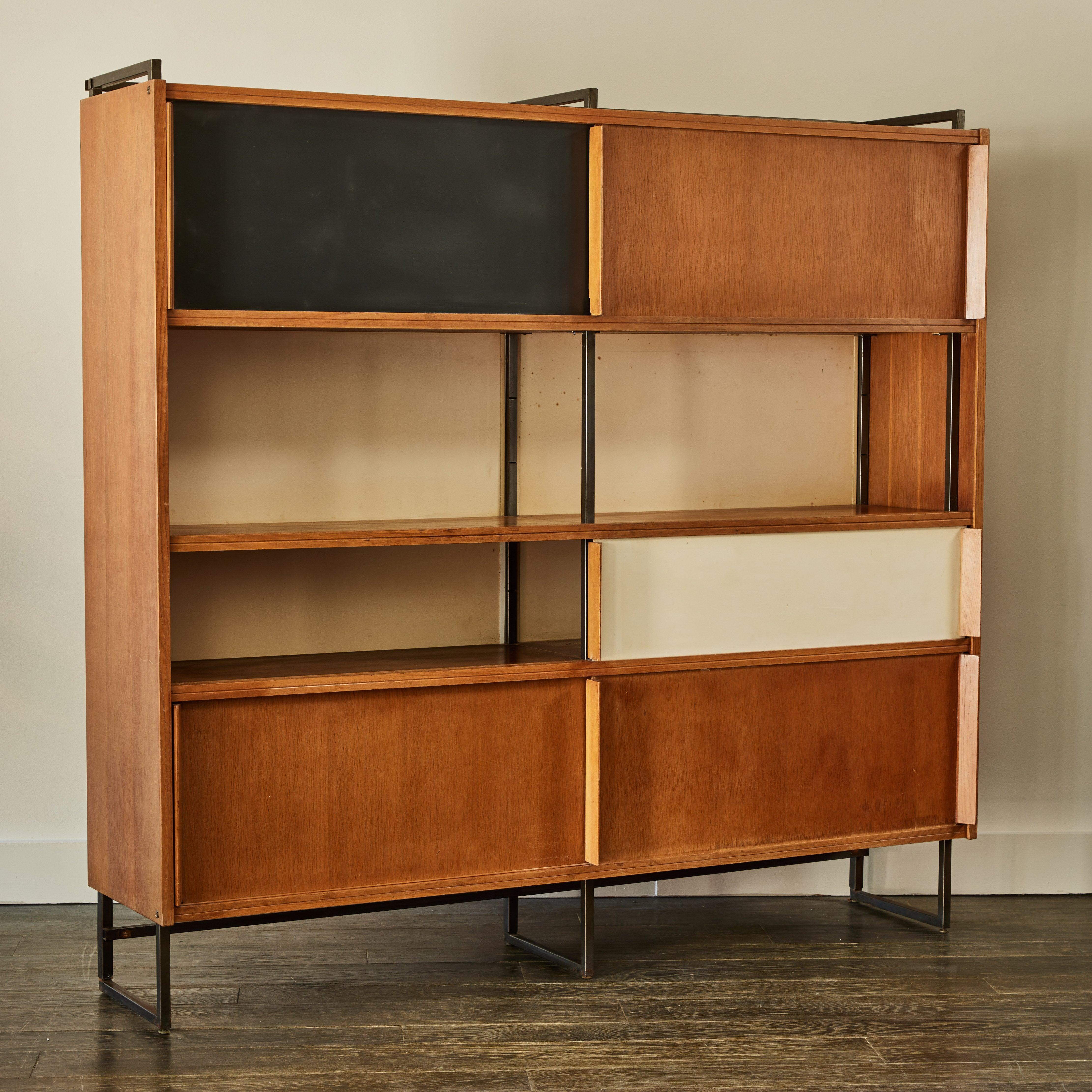 Mid-20th Century French 1960s Modular Display Cabinet