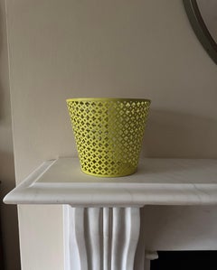 French 1960’s pierced metal planter manner of Mategot