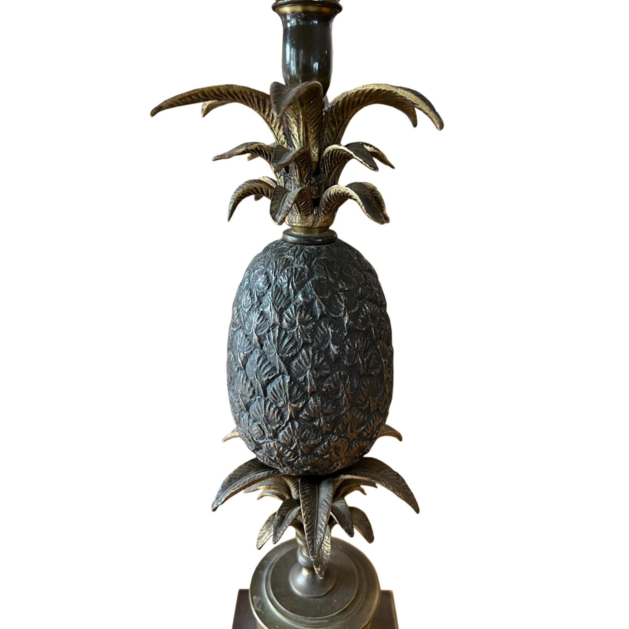 Mid-Century Modern French 1960s Pineapple Table Lamp For Sale