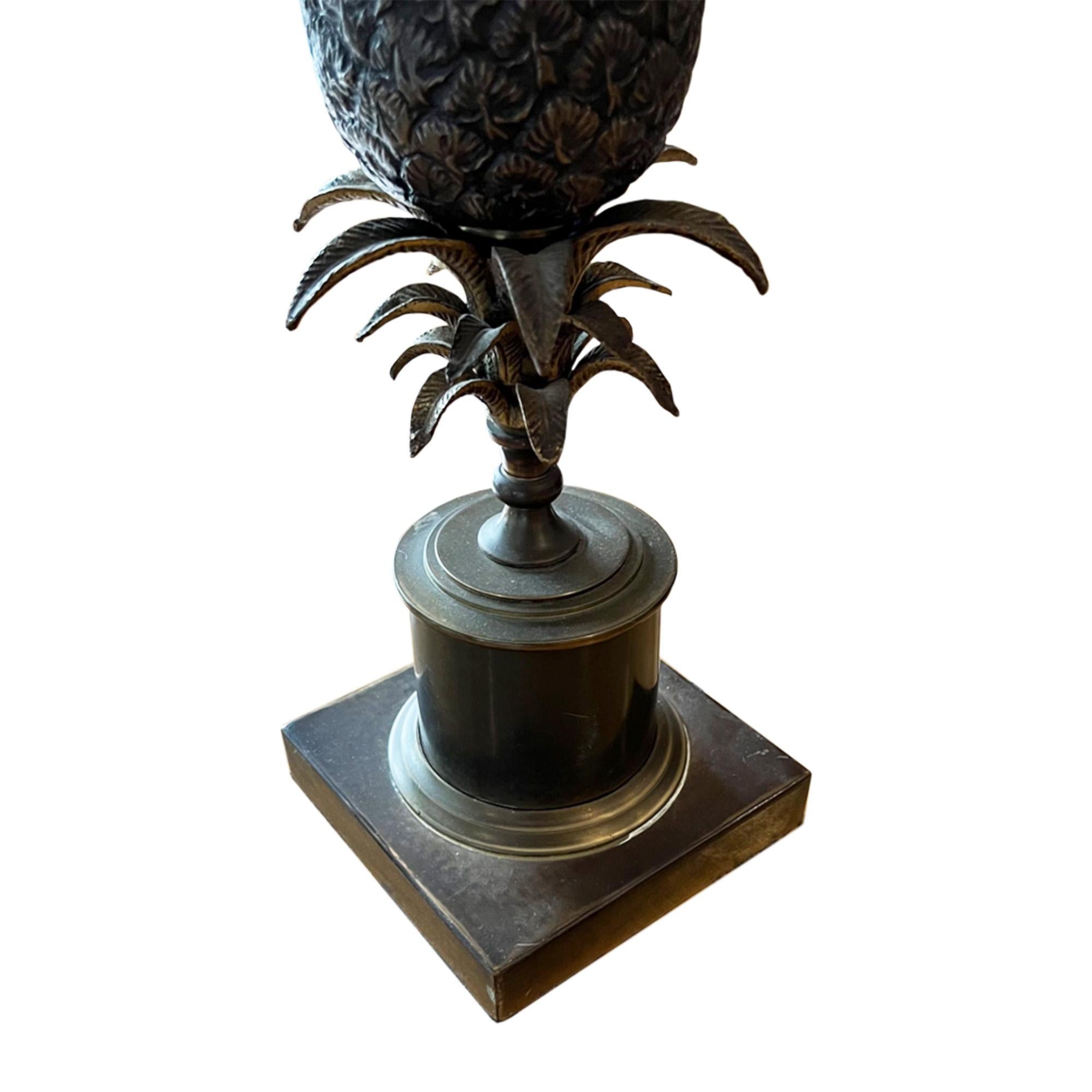 Fait main Lampe de table ananas des années 1960, France en vente