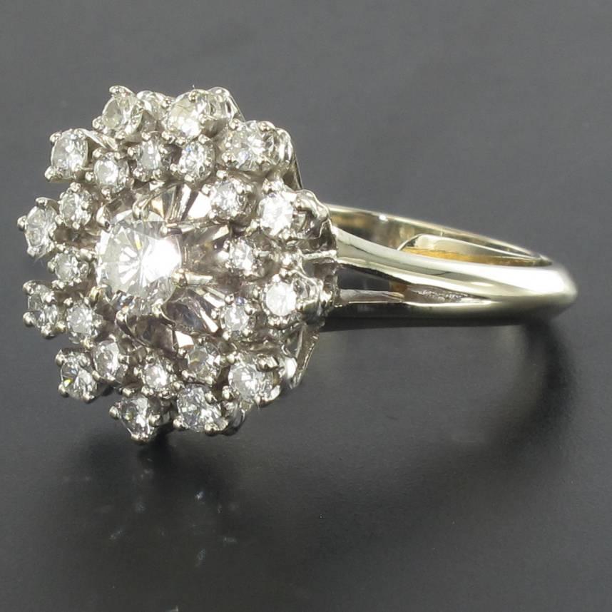 1960s diamond cluster ring
