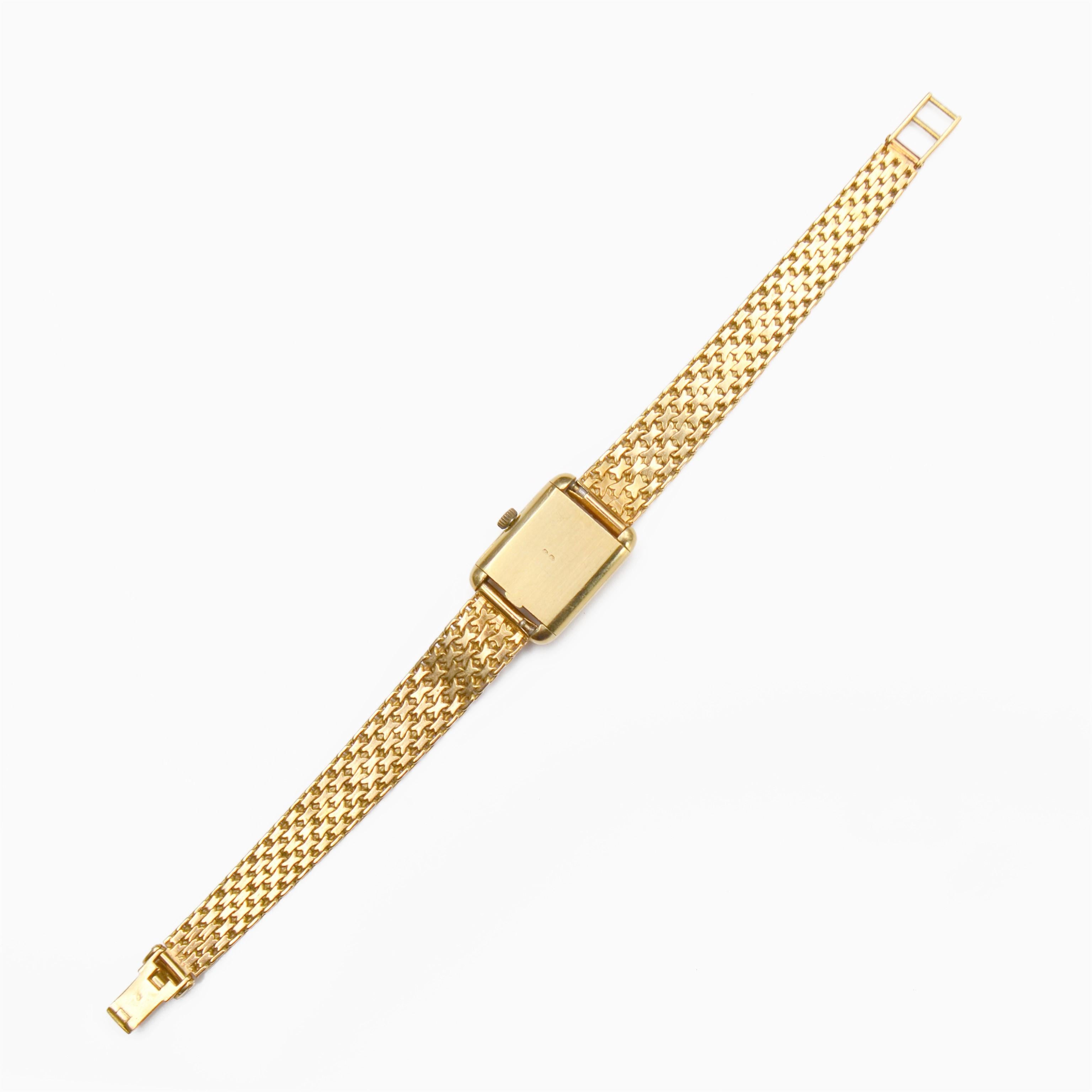 Richards Zeger Montre française pour femme en or jaune 18 carats, années 1960 1