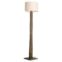 French 1960s Slate Floor Lamp