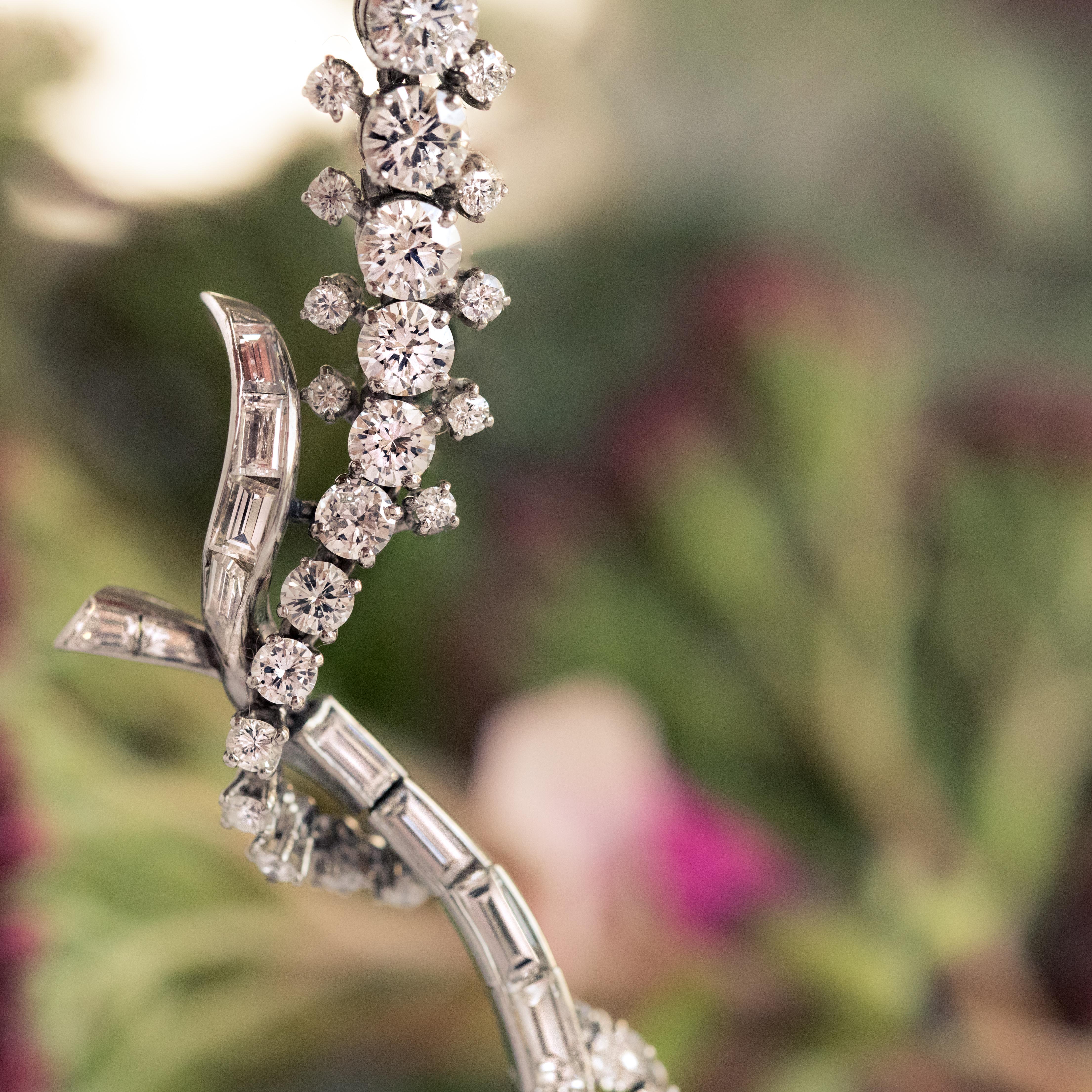 Mauboussin Halskette aus Platin mit 15 Karat Diamanten aus 18 Karat Weigold im Angebot 4