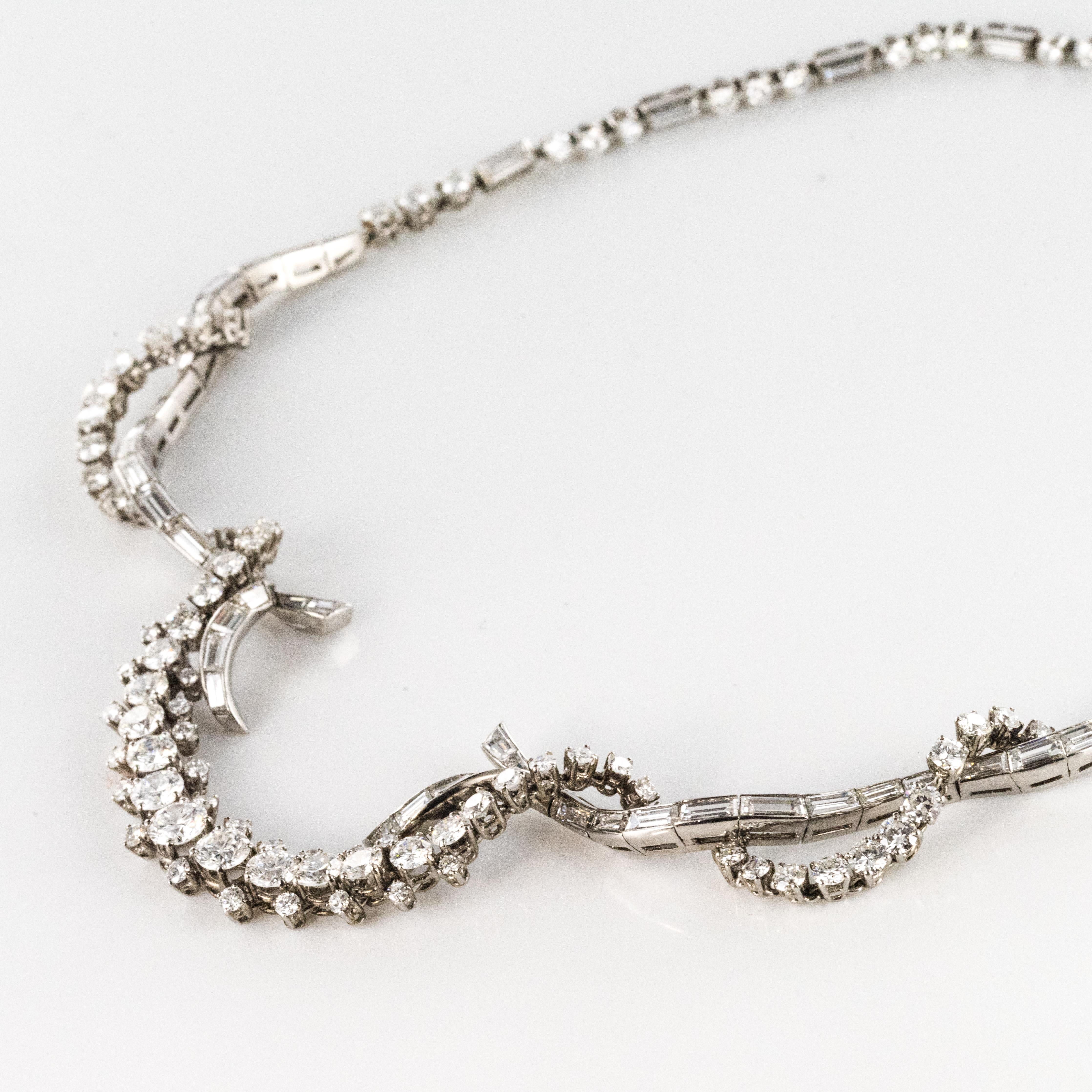 Mauboussin Halskette aus Platin mit 15 Karat Diamanten aus 18 Karat Weigold im Angebot 5